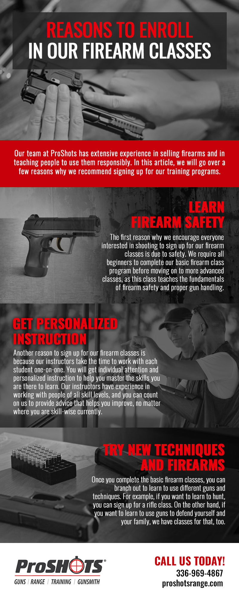 Reasons to Enroll in Our Firearm Classes